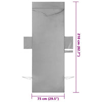 Asciugamani per lettino 2 pcs Grigio scuro 210 x 75 cm 42011514