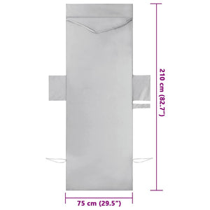 Asciugamani per lettino 2 pcs Grigio 210 x 75 cm 42011515