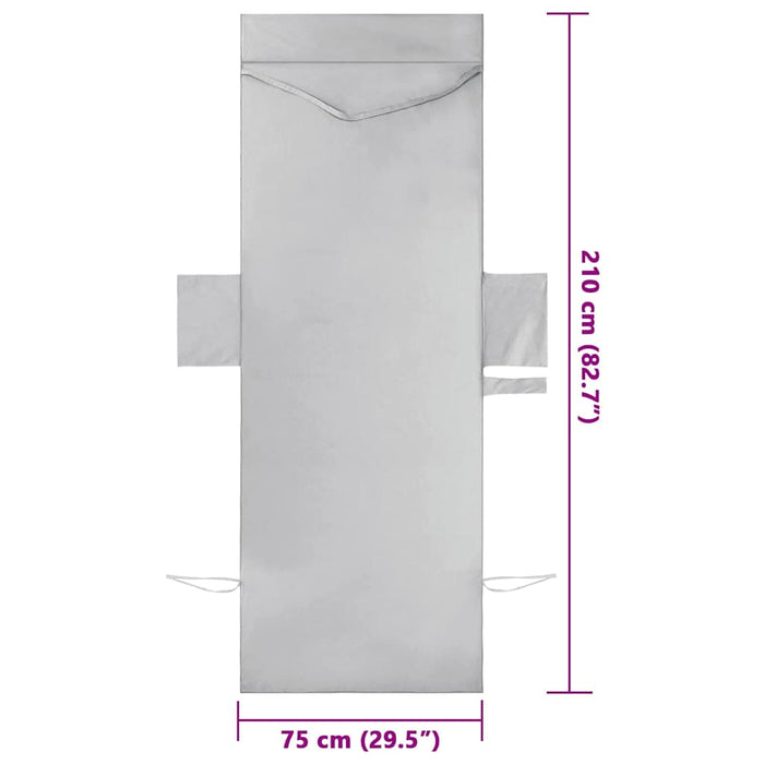 Asciugamani per lettino 2 pcs Grigio 210 x 75 cm 42011515