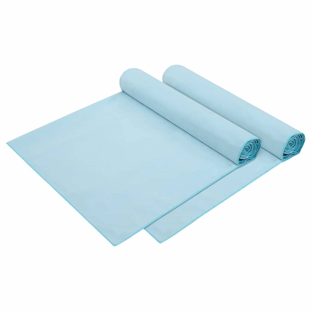 Asciugamani per lettino 2 pcs Blu 210 x 75 cm 42011516