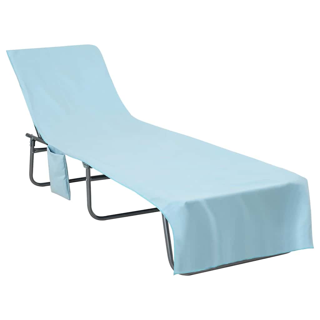 Asciugamani per lettino 2 pcs Blu 210 x 75 cm 42011516