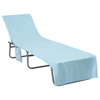 Asciugamani per lettino 2 pcs Blu 210 x 75 cm 42011516