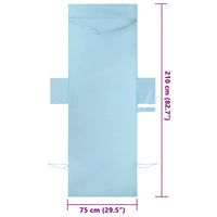 Asciugamani per lettino 2 pcs Blu 210 x 75 cm 42011516