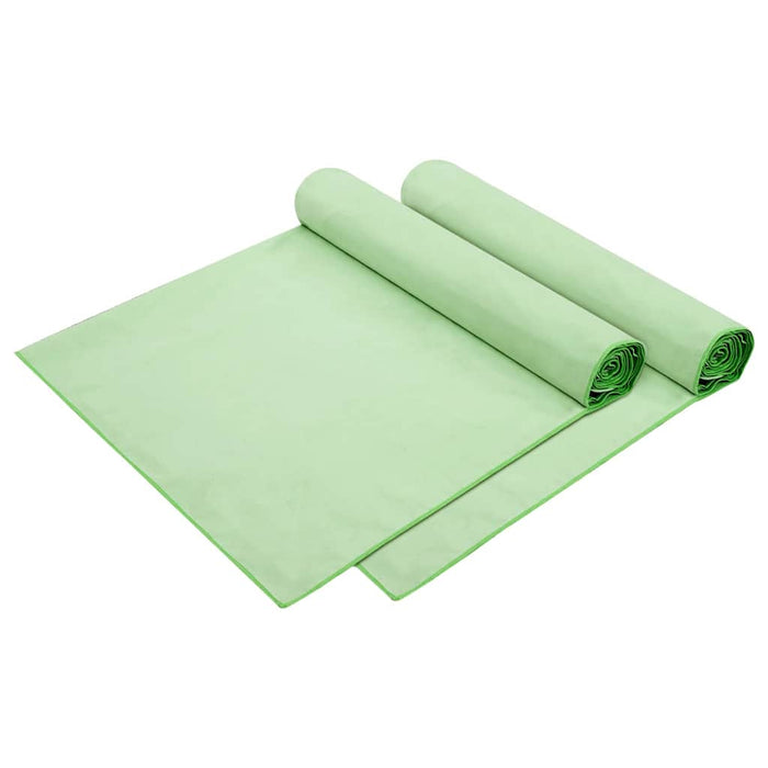 Asciugamani per lettino 2 pcs Verde 210 x 75 cm 42011517
