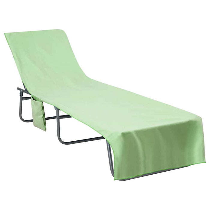 Asciugamani per lettino 2 pcs Verde 210 x 75 cm 42011517