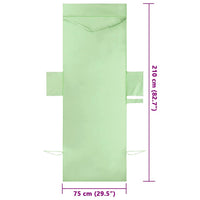 Asciugamani per lettino 2 pcs Verde 210 x 75 cm 42011517