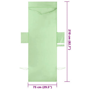 Asciugamani per lettino 2 pcs Verde 210 x 75 cm 42011517