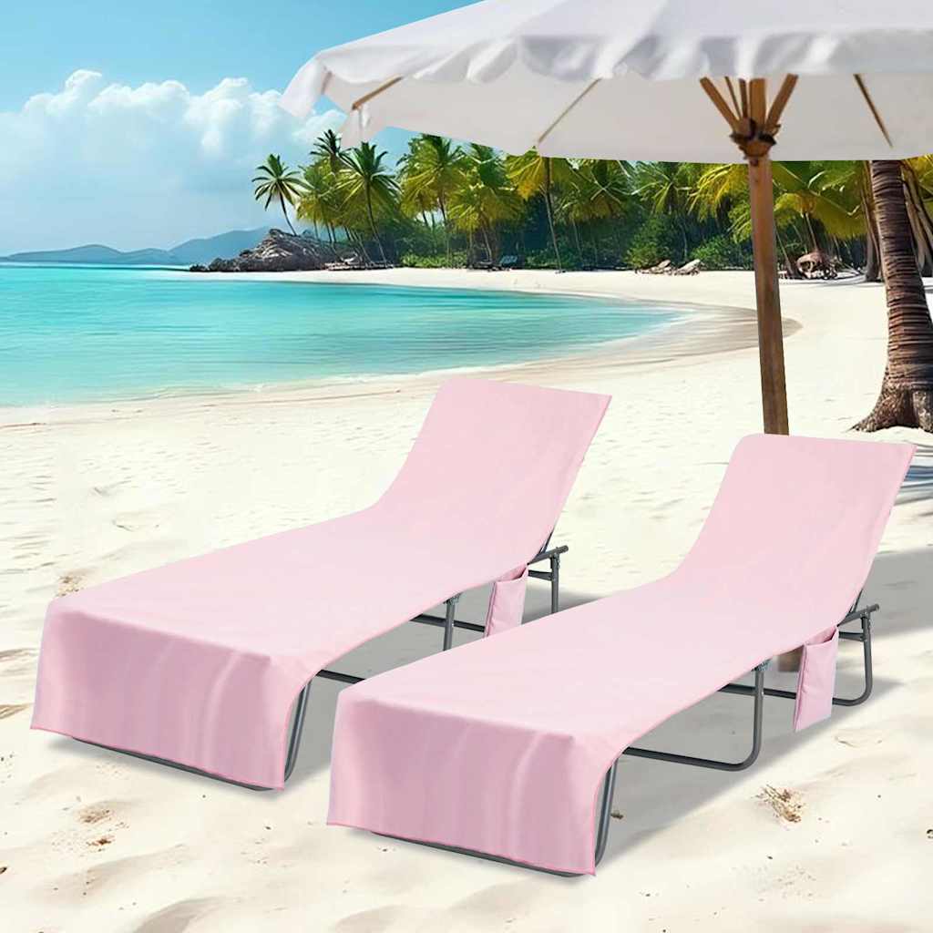 Asciugamani per lettino 2 pcs Rosa 210 x 75 cm 42011519