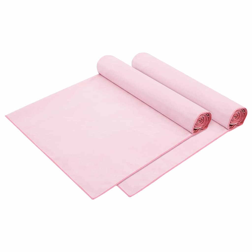 Asciugamani per lettino 2 pcs Rosa 210 x 75 cm 42011519