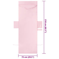 Asciugamani per lettino 2 pcs Rosa 210 x 75 cm 42011519