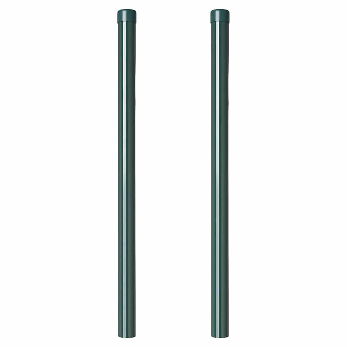 vidaXL Pali per Recinzione 2 pcs Verde 60 cm