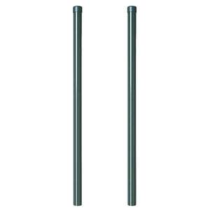 vidaXL Pali per Recinzione 2 pcs Verde 100 cm