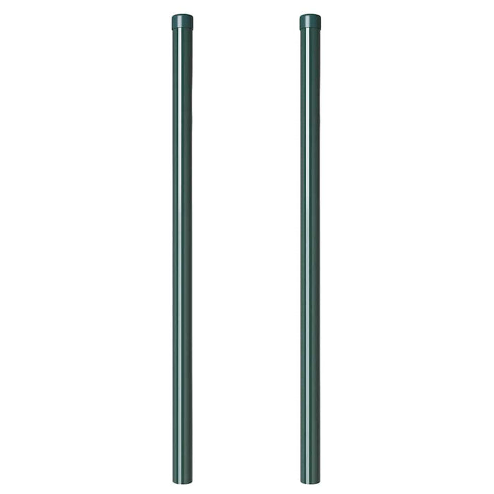 vidaXL Pali per Recinzione 2 pcs Verde 100 cm