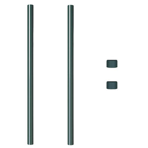vidaXL Pali per Recinzione 2 pcs Verde 110 cm