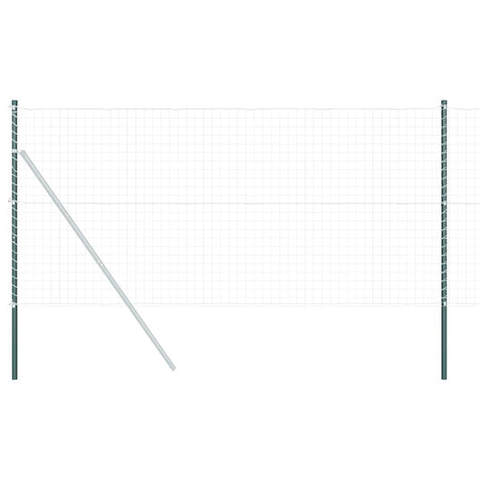 vidaXL Pali per Recinzione 2 pcs Verde 130 cm