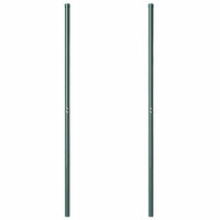 vidaXL Pali per Recinzione 2 pcs Verde 130 cm