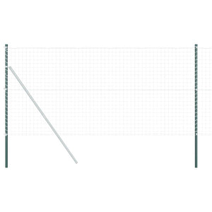 vidaXL Pali per Recinzione 2 pcs Verde 140 cm