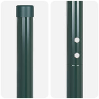 vidaXL Pali per Recinzione 2 pcs Verde 160 cm