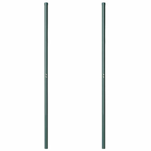 vidaXL Pali per Recinzione 2 pcs Verde 160 cm