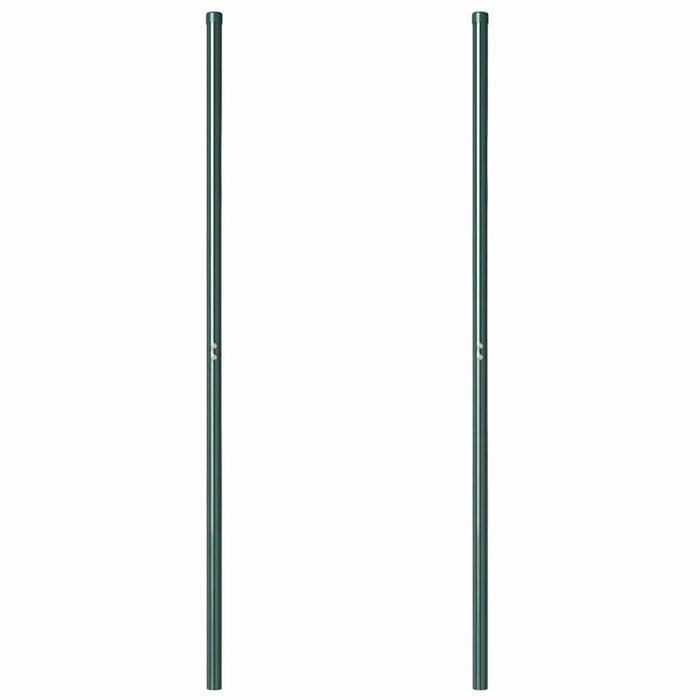 vidaXL Pali per Recinzione 2 pcs Verde 180 cm