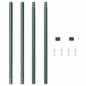 vidaXL Pali per Recinzione 2 pcs Verde 180 cm
