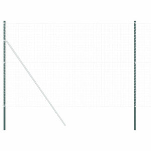 vidaXL Pali per Recinzione 12 pcs Verde 200 cm