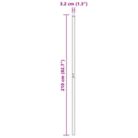 Palo della recinzione 2 pcs Verde Acciaio Verniciato a Polvere 42012743