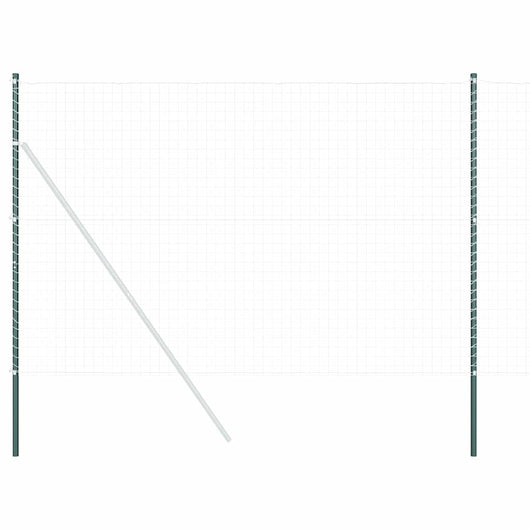 vidaXL Pali per Recinzione 12 pcs Verde 210 cm