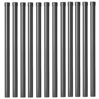vidaXL Pali per Recinzione 12 pcs Grigio 80 cm