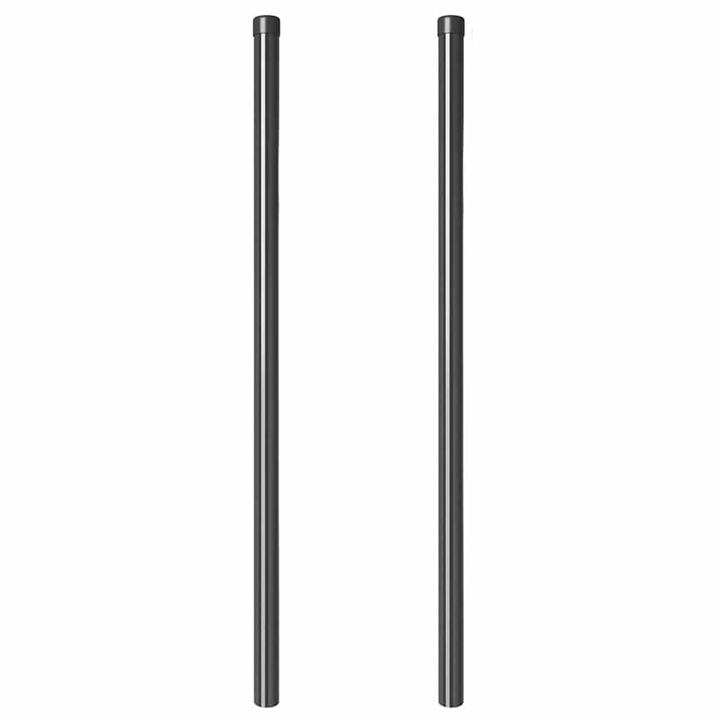 vidaXL Pali per Recinzione 2 pcs Grigio 110 cm