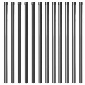 Pali per Recinzione 12 pcs Grigio 110 cm 42012758