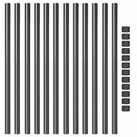 Pali per Recinzione 12 pcs Grigio 110 cm 42012758