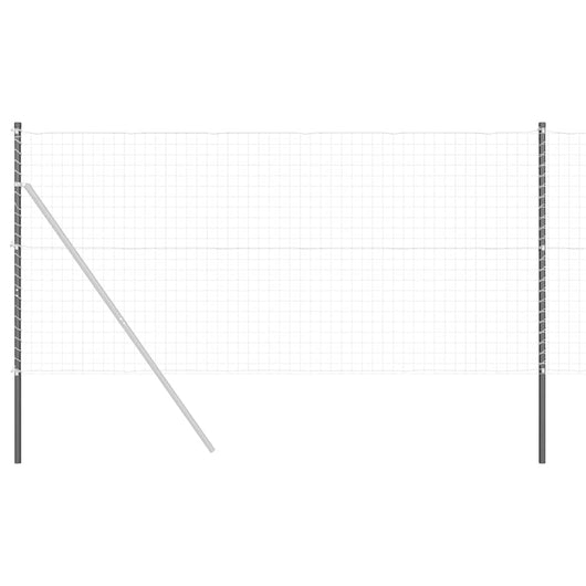 vidaXL Pali per Recinzione 12 pcs Grigio 130 cm