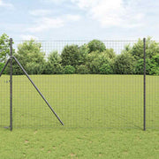 vidaXL Pali per Recinzione 12 pcs Grigio 200 cm