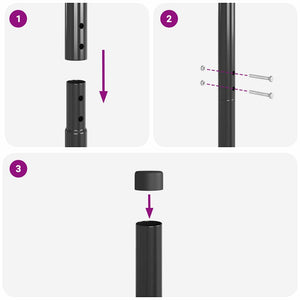 vidaXL Pali per Recinzione 12 pcs Grigio 210 cm