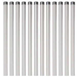 Pali per Recinzione 12 pcs Argento 60 cm 42012776