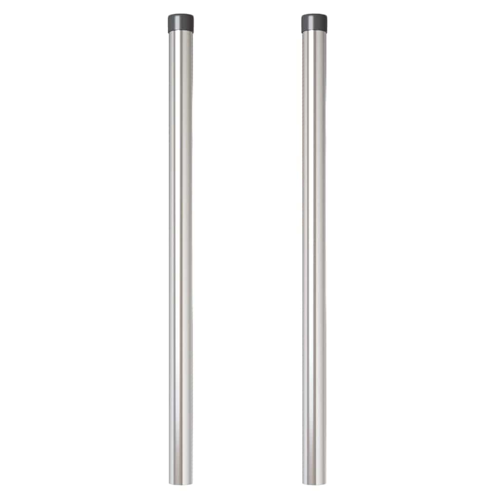 Pali per Recinzione 2 pcs Argento 90 cm 42012781