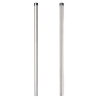 vidaXL Pali per Recinzione 2 pcs Argento 100 cm