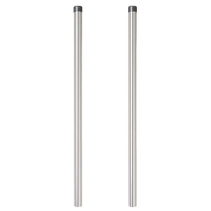 vidaXL Pali per Recinzione 2 pcs Argento 100 cm