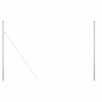 Pali per Recinzione 2 pcs Argento 130 cm 42012789