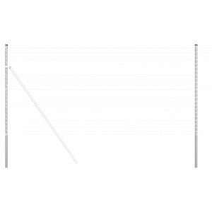 vidaXL Pali per Recinzione 12 pcs Argento 130 cm