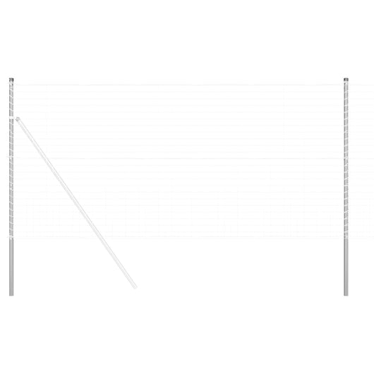 Palo della recinzione 2 pcs Argento 42012793