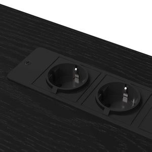 Scrivania Rovere nero 100 x 50 x 86.5 cm Legno multistrato 859395