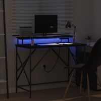 Scrivania Rovere nero 100 x 50 x 86.5 cm Legno multistrato 859395