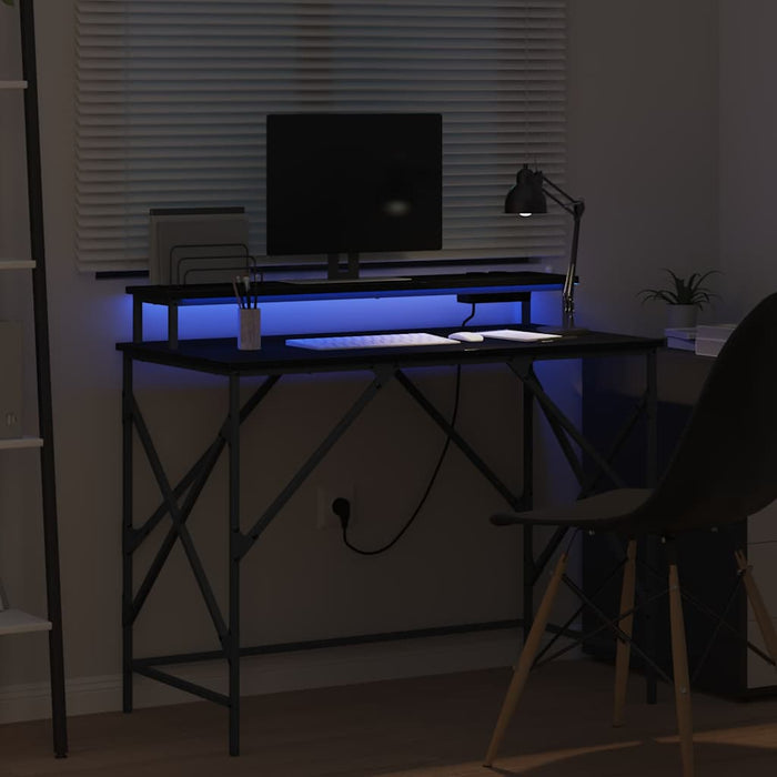 Scrivania Rovere nero 100 x 50 x 86.5 cm Legno multistrato 859395