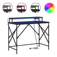 Scrivania Rovere nero 100 x 50 x 86.5 cm Legno multistrato 859395