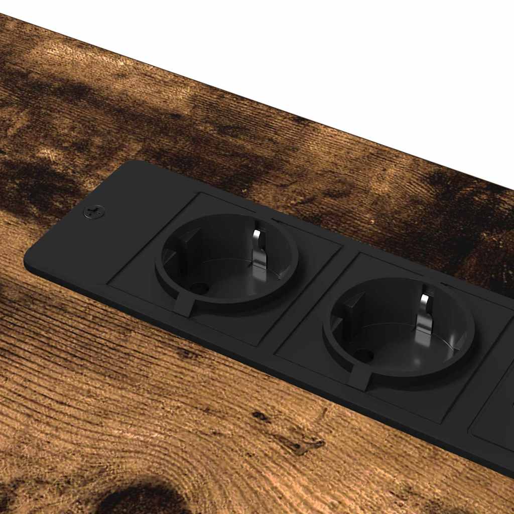 vidaXL Scrivania Rovere fumo 100 x 50 x 86.5 cm Legno multistrato