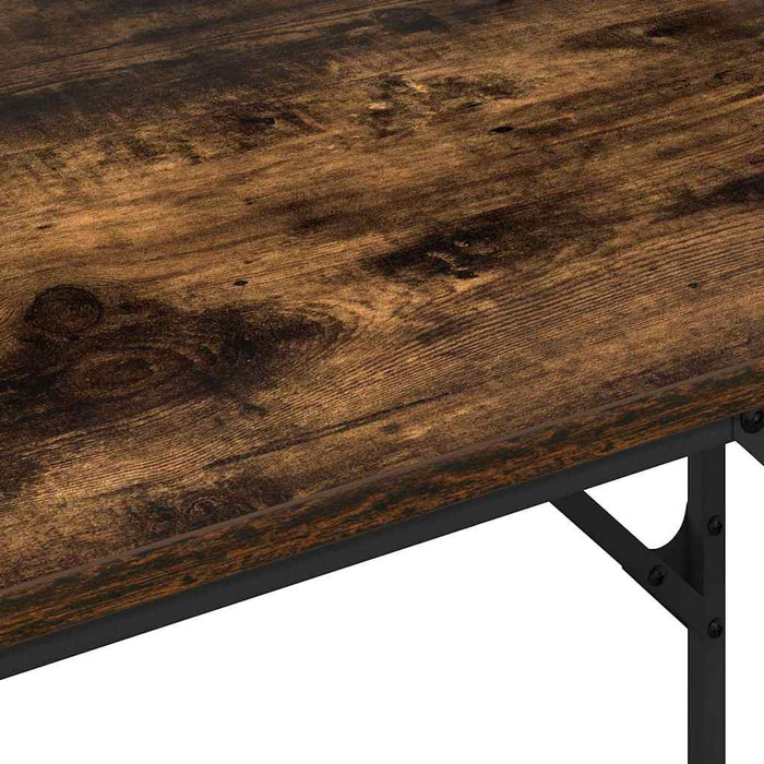 vidaXL Scrivania Rovere fumo 100 x 50 x 86.5 cm Legno multistrato