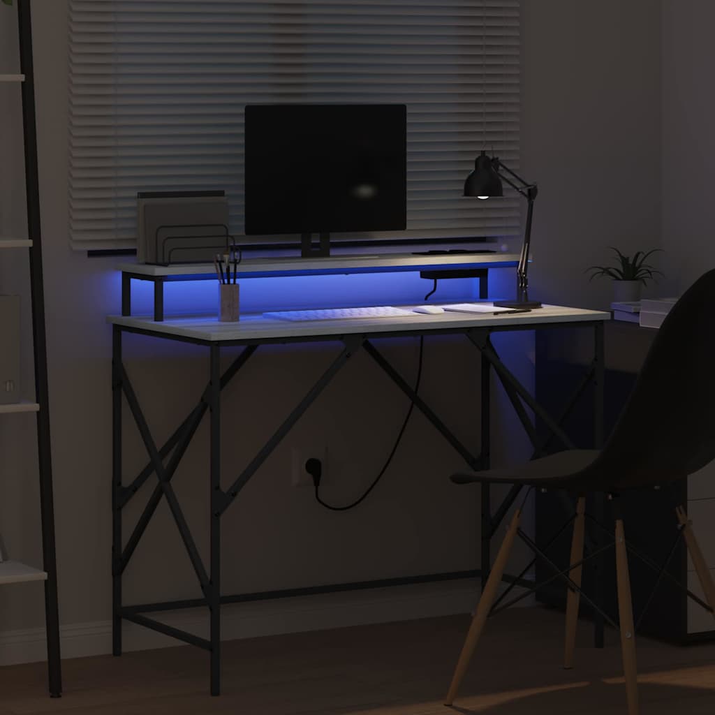 Scrivania Grigio sonoma 100 x 50 x 86.5 cm Legno multistrato 859398