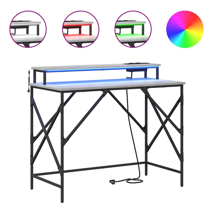 Scrivania Grigio sonoma 100 x 50 x 86.5 cm Legno multistrato 859398